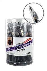 MAGIC JUMBO LIP & EYE LINER PENCIL W/SHARPENER 36pcs(JAR)