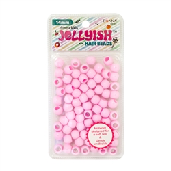 DONNA # 8749 JELLYISH BEADS 14MM LIGHT PINK (6PCS)