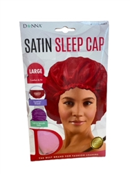 DONNA Satin Sleep Cap#11009 Asst.(Dz)