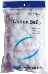 Eden Regular Cotton Balls, 200 pc #44200