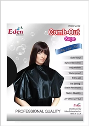 Eden Soft Vinyl Comb Out Cape 27" x 27" SA102(1 Pcs)