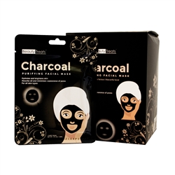 BEAUTY TREATS CHARCOAL PURIFYING FACIAL MASK #223 (24 Pack)