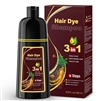 BOJICA MEIDU Dark Brown Hair Color Shampoo for Gray Coverage, Instant 3-in-1 Hair Dye (16.9 Fl oz)