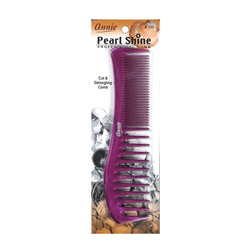 ANNIE PEARL SHINE COMB (CUT & DETANGLER) ASSORTED COLOR #150 (12 Pack)