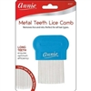 Annie Metal Teeth Lice Comb Blue #337(DZ)