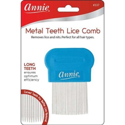 Annie Metal Teeth Lice Comb Blue #337(DZ)