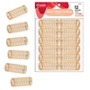 Annie Wire Mesh Rollers X-Large 1 1/2in, 12 Count Hair Curlers, Peach #1025(6pk)