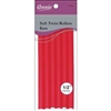 Annie Soft Twist Rollers 1/2in, 6 Count Heatless Hair Curlers, #1201Red(6pk)