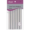 Annie Soft Twist Rollers 11/16in, 6 Count Heatless Hair Curlers, Gray #1204(6pk)
