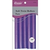 Annie Soft Twist Rollers 3/4in, 6 Count Heatless Hair Curlers, Purple#1205(6pk)
