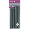 Annie Soft Twist Rollers 1in, 6 Count XL Heatless Hair Curlers, Green #1215(6pk)