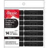 Annie Snap-On Magnetic Rollers Size S 14Ct Black#1234(half dz)