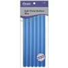 Annie Soft Twist Rollers 9/16in, 12 Count XL Heatless Hair Curlers Value Pack, Blue#1261(6pk)