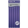 Annie Soft Twist Rollers 3/4in, 10 Count XL Heatless Hair Curlers Value Pack, Purple #1264(3pk)