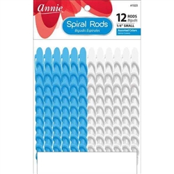 Annie Spiral Rods Size S 12Ct White and Blue #1323(EA)