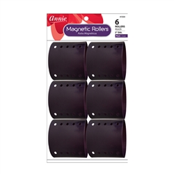 ANNIE MAGNETIC ROLLERS 6 CT 3â€³ PLUM #1359 (12 Pack)