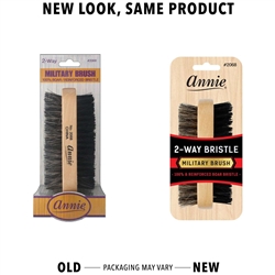 Annie Two Way Military Brush Boar Bristle Soft and Hard#2068(6PCS)