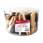 ANNIE MINI CLUB BRUSH BULK 36 CT (50% WHITE BOAR, 50% NYLON) #2070