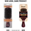 Annie Soft Club Brush 100% Pure Boar Bristles Dark Brown#2081(6pcs)