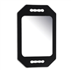 PrimeX Foam Mirror X-Large Rectangle, 1 Count Barber Mirror, Black #3020(EA)