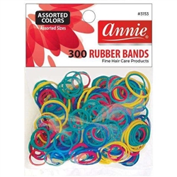 Annie Rubber Bands Asst Size 300Ct Asst Color#3153(DZ)