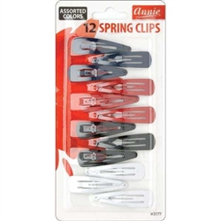 Annie Spring Clips 5Cm 12Ct Asst Color#3177(DZ)