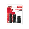 ANNIE HAIR PINS 2-1/2â€³, 2â€³ & 1-3/4â€³ ASSORTED 100 CT BLACK #3317 (12 Pack)