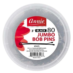 Annie Jumbo Bob Pin 3In 80ct(DZ)