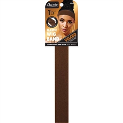 Annie Velcro Wig Band 3cm Brown #3452(DZ)