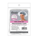 ANNIE PROCESSING CAP 10 PC CLEAR EXTRA JUMBO #3557 (12 Pack)