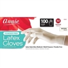 Annie Latex Gloves Powder Free, 100 Count Salon Gloves, White#3841(1bx)