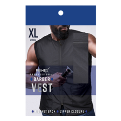 Annie PrimeX Barber Vest XL, Black #3965(EA)