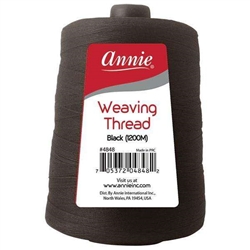 Annie Weaving Thread 1200 Meters Black #4848(3pcs)