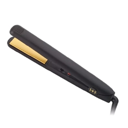 H&H Gold Ceramic Flat Iron 1" Black(EA)