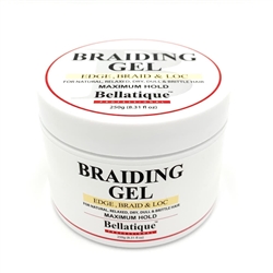 BELLATIQUE Professional Braiding Gel Maximum Hold Gel 8.31 OZ