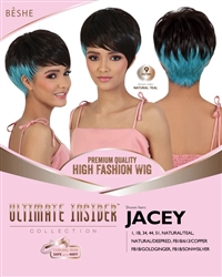 Premium Quality High Fashion Wig JACEY #Natural/Teal(EA)