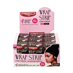 Kiss Red Wrap Strips Black 205" Black 9Packs(BX)