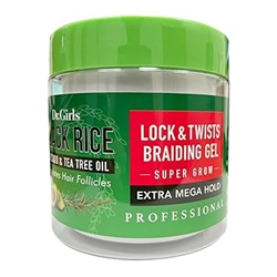 R&B Collection Dr. Girls Black Rice Lock & Twists Braiding Gel 17.6oz(EA)