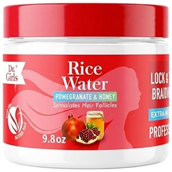 Dr Girls Super Grow Loc & Twists Braiding Conditioning Gel/9.8oz/ Extra Mega Hold (Pomegranate Honey)