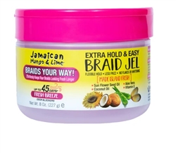 Jamaican Mango & Lime Extra Hold & Easy Braid Gel 8oz(EA)