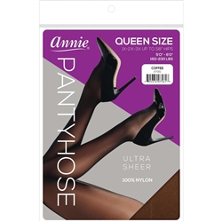 Annie Ultra Sheer Pantyhose Queen, Stocking, #7561(6pk)