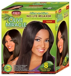 APR40108 Olive Miracle 8-Touch-Up Relaxer Kit Super(1PK)
