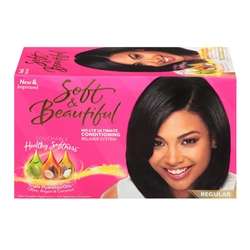 Soft & Beautiful Super No Lye Ultimate Conditioning Relaxer System Kit(1pk)