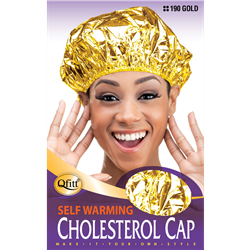 Qfitt M&M  Self  Warming Cholesterol Cap Gold # 190(Dz)