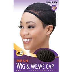 Qfitt Mesh Wig Weave Cap, Black #504 (DZ)