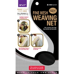 Qfitt Fine Mesh Weaving Net #558 Black(DZ)