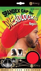 MM#703 SPANDEX DREADLOCKS CAP REGULAR / ASSORT (12PC)