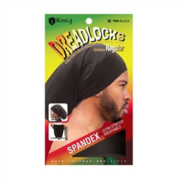 M&M # 704 DREADLOCKS SPANDEX CAP REG UNISEX BLACK