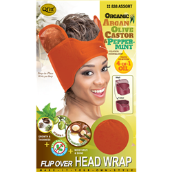 QFITT FLIP OVER ORGANIC HEAD WRAP ASST. #838 (DZ)