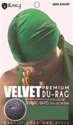 MM#2000 PREMIUM VELVET DU-RAG / ASSORT (12PC)